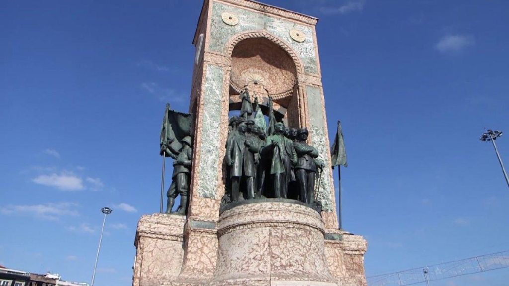 Taksim Republic Monument in Istanbul