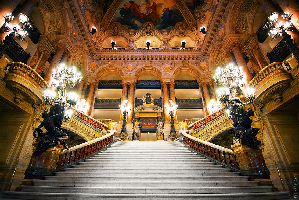 Opera House interior in paris